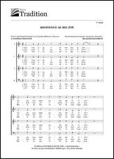 Bienvenue au bel ete SATB choral sheet music cover